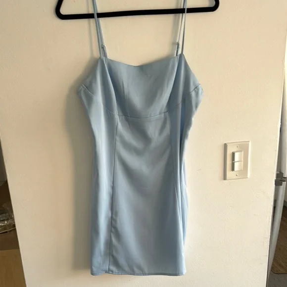 Light Blue Slip Dress - Picture 2 of 3